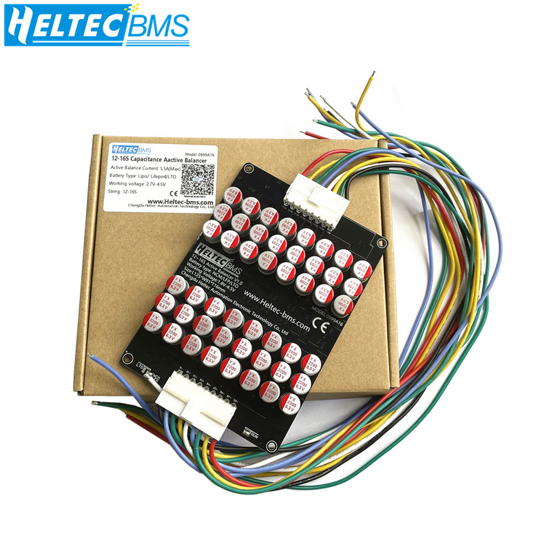 12S Lipo Battery Balancing Board - Heltec 16S 5A Capacitor Active Equalizer