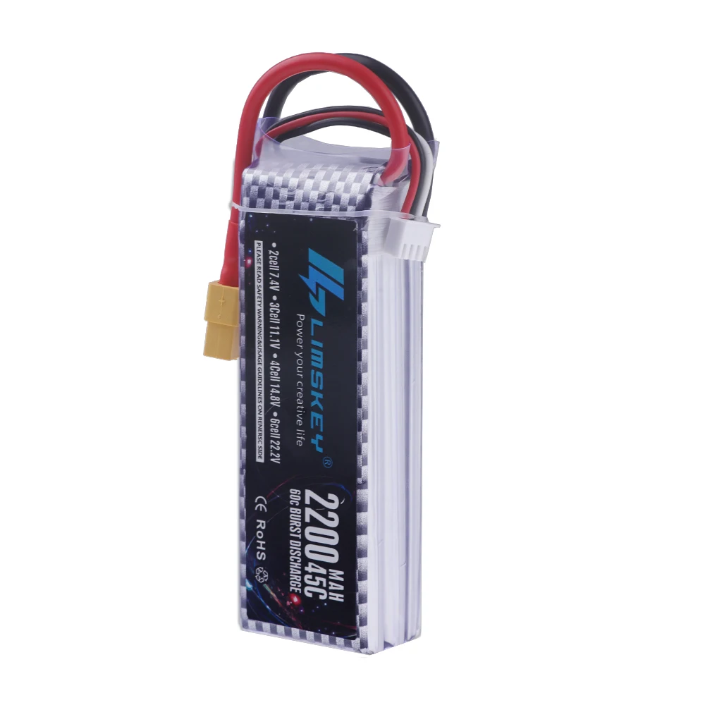 Lipo Battery 2S 3S 4S 6S 1500m - огляд і ціна 4S Lipo Battery 14.8V 6000Mah
