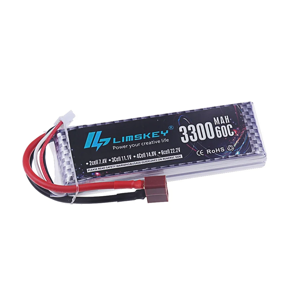 Lipo Battery 2S 3S 4S 6S 1500m - огляд і ціна 4S Lipo Battery 14.8V 6000Mah