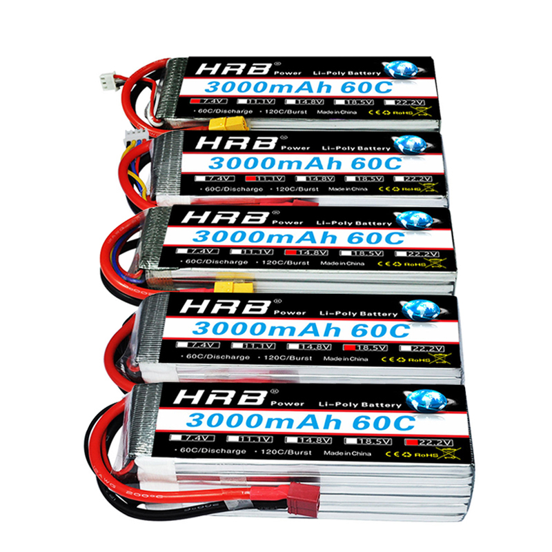 HRB lipo Battery 2S 3S 4S 6S 5 - огляд і ціна 4S Lipo Battery 14.8V 6000Mah