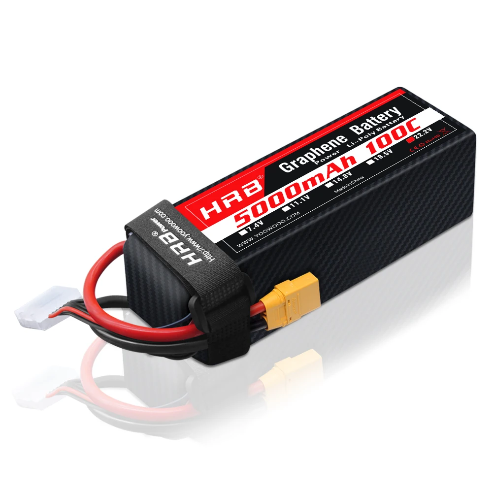 1PC HRB 22.2V Graphene Battery - огляд і ціна 6S Lipo Battery 22.2V 5000Mah
